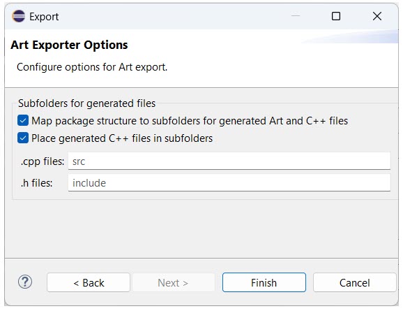 Subfolder Options